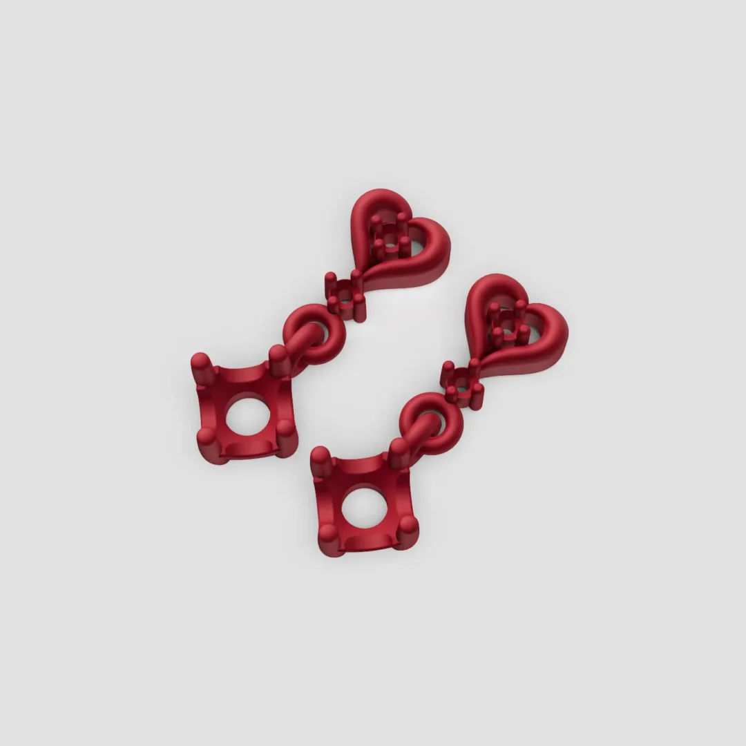 Top Aretes corazon 03