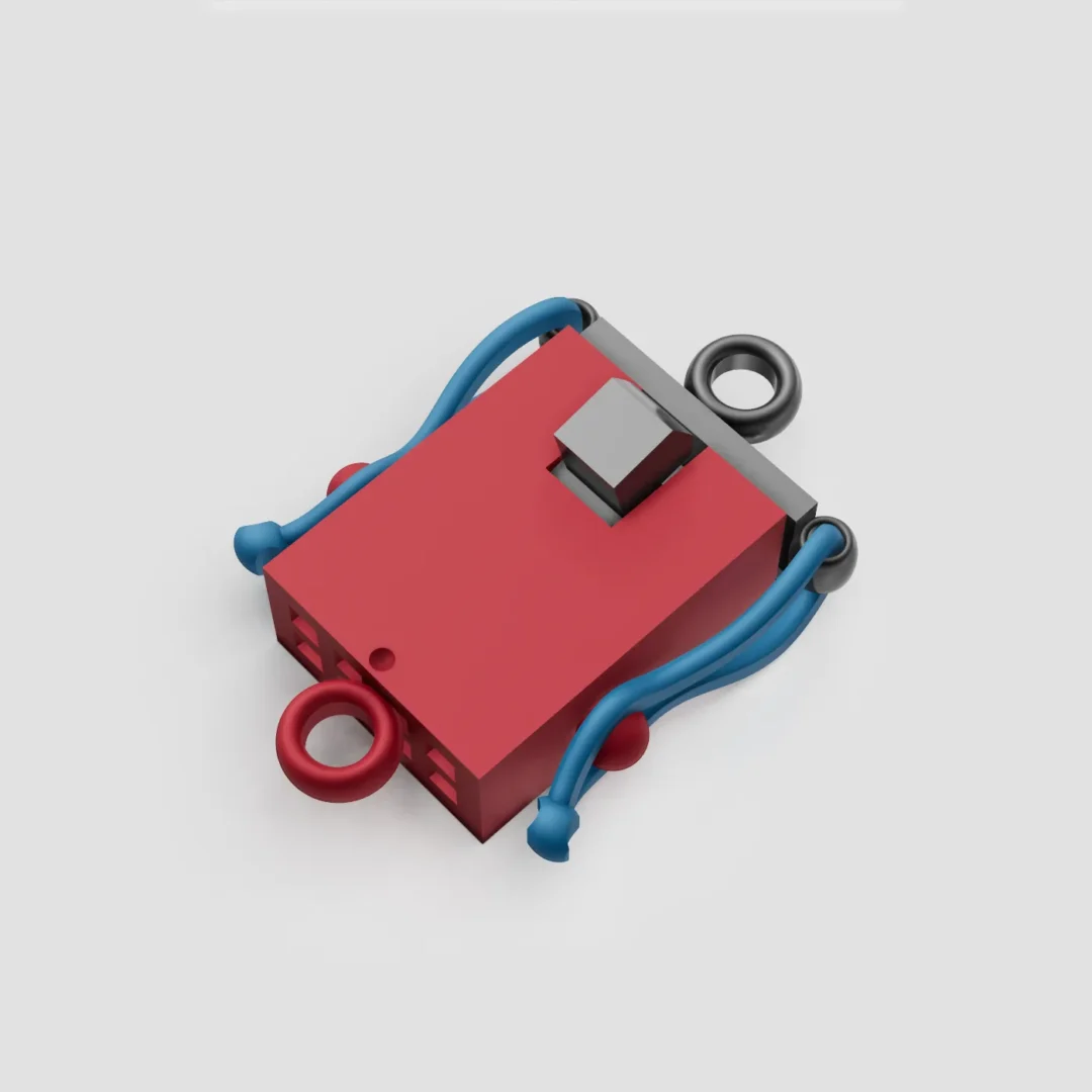 Broche caja lisa